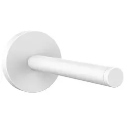 Emco Round Reservepapierhalter 4305, weiß - Toilettenpapierhalter aus pflegeleichtem Zinkdruckguss, elegantes Design für jedes Badezimmer, einfache Montage mit Klebeset möglich.