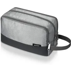 Kulturbeutel Herren Reise Kosmetiktasche Damen Reisezubehör A Grau