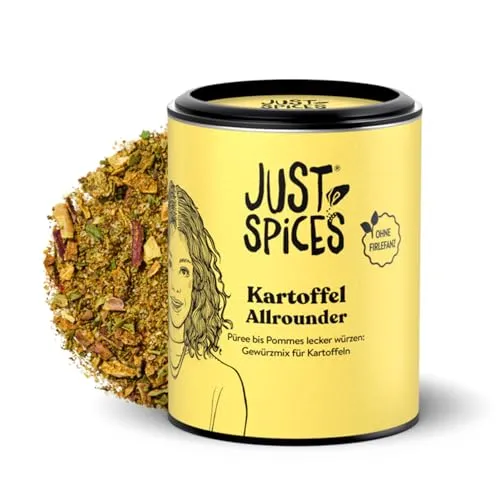 Just Spices Kartoffel Allrounder I Würze mit nur einem Gewürzmix Gratin, Püree, Suppe, Ofenkartoffeln I Gewürzdose, 60 g