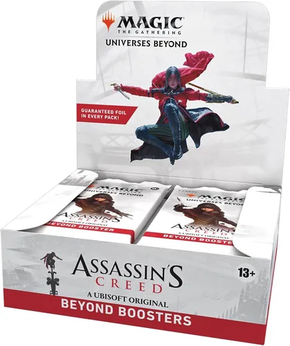 MTG Magic - Assassin's Creed Beyond Booster (5 Packs, englisch) - TCG OVP Displays mit 5 Booster-Packs der Assassin's Creed Edition, ideal für Sammler und Spieler, um das Spielerlebnis zu erweitern.