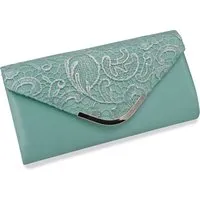 Steuer Damen Abendtasche Metall 27,5cm in Grün in grün von Steuer
