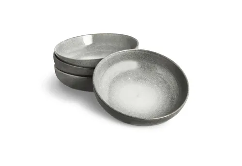 SPRINGLANE Suppenteller 4er-Set - Geschirr Misty Cliff, Grau - Tassen- & Untertassensets mit skandinavischem Design, hitzebeständig und spülmaschinenfest – ideal für stilvolle Anlässe und den täglichen Gebrauch.