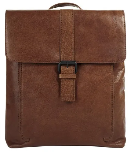 Spikes & Sparrow Rucksack Damen 021273 cognac - Eleganter Leder Rucksack mit 2 Hauptfächern und vielseitiger Innenorganisation. Ideal für die Stadt, inklusive Regen- und Staubhülle für optimalen Schutz.