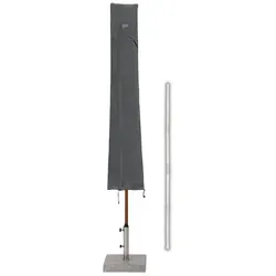 Sekey Sonnenschirm-Schutzhülle 2m Balkonschirm, 4m Gartenschirm, 3m Ampelschirm Schutzhülle, Grau, für Ø 350cm, 300 x 200cm Sonnenschirm grau 190 x 30/50 cm