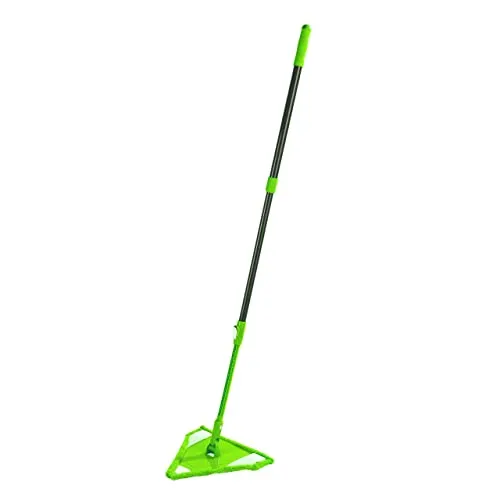 Maximex Wischmopp TRIANGEL, ausziehbarer, biegsamer Verlängerungshals, ausziehbar, hochwertiger Mikrofaserbezug, entfernt hartnäckigen Schmutz, waschbar bei 40°C, Maße (BxHxT): 28x68-160x3 cm