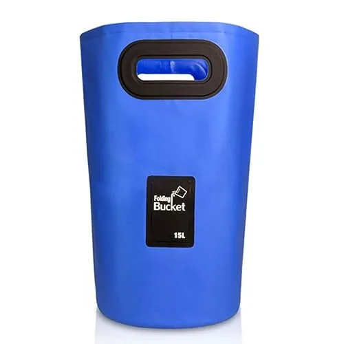 Liter Campingeimer Eimer faltbar Falteimer Camping Wassereimer Putzeimer, Größe:15 Liter, Farbe:Dunkelblau 15