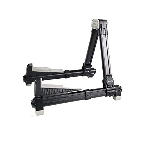 Meeland Universal-Gitarrenständer, zusammenklappbar, A-Rahmen, verstellbare und tragbare Gitarrenstütze für klassische Gitarren, Akustikgitarren, Bass und Ukulele, ideal für Bühne und Zuhause