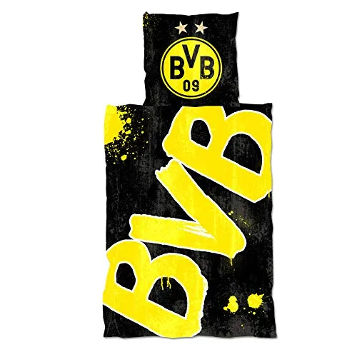 Borussia Dortmund BVB-Bettwäsche Glow in the Dark, mehrfarbig,Dortmund