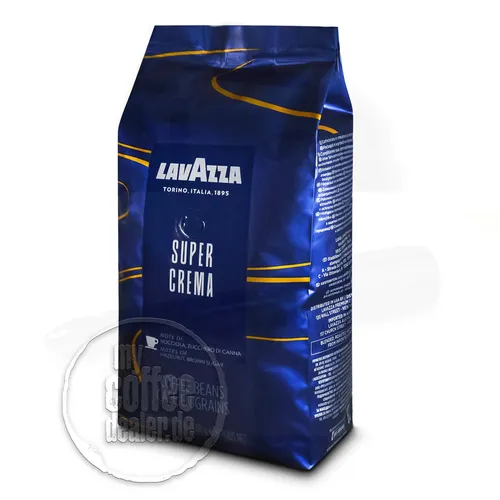 LAVAZZA Super Crema Espresso Bohne 1 x 1000g - Kaffee, italienische Kaffeebohnen mit cremigem Geschmack, ideal für Espresso-Liebhaber und perfektes Barista-Erlebnis zu Hause.