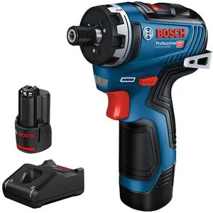 Bosch Professional 12V System Akku Bohrschrauber GSR 12V-35 HX - inkl. 2x Akku GBA 12V 3.0Ah, kompakt und ideal für Arbeiten in beengten Räumen