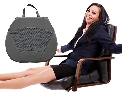 LOREY Kompaktes Gel-Sitzkissen für optimalen Komfort - Hochwertiges Sitzkissen mit 5 cm Höhe für dynamisches Sitzen. Es verteilt das Körpergewicht gleichmäßig und kühlt im Sommer. Ideal für Büro und Zuhause, Maße: 38 x 44 x 5 cm.