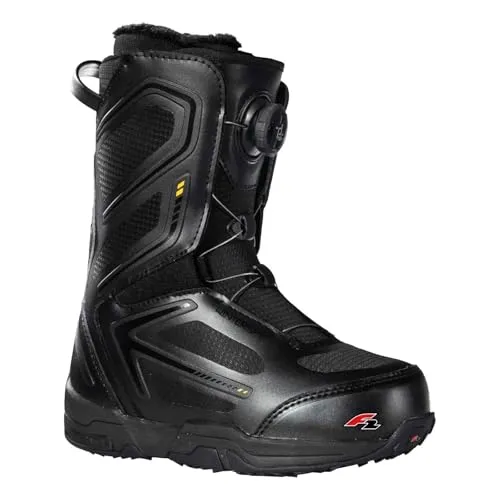 F2 Herren Snowboard Softboots Team Atop Gr. 48 – Schwarz 2024/25