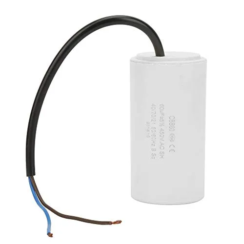 CBB60 Kondensator, Anlaufkondensator Ac 450V 60μf Wired Motor beim Start Eines MotorKondensator Motorlaufkondensator Motorstartkondensator Microfarad Kondensator Betriebskondensator