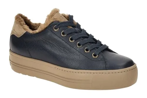 Paul Green Schnürschuhe 5171-058, Damen Glattleder in Blau, EU 6,5/40 - Elegante Schnürschuhe aus hochwertigem Glattleder, ideal für stilvolle Auftritte. Komfortable Passform mit warmem Innenfutter für angenehmes Tragegefühl.