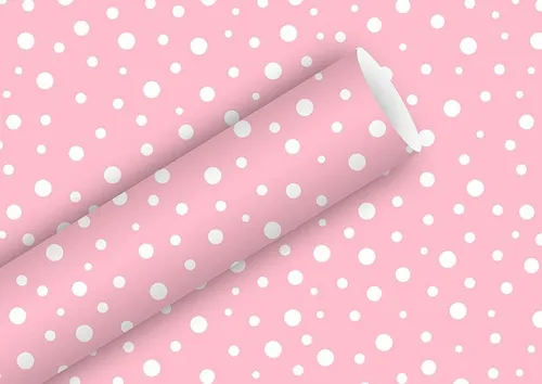Braun & Company Geschenkpapier rosa 2 m x 70 cm in pink von Braun & Company