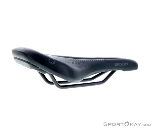 Ergon SM E Mountain Sport Bicycle Saddle für Frauen - Stealth Schwarz - Fahrradsättel mit ergonomischem Design, Orthopedic Comfort Foam und OrthoCell Inlays für maximalen Fahrkomfort auf dem Mountainbike.