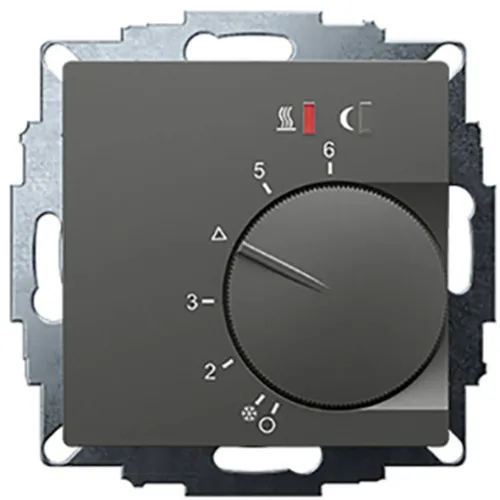 Eberle Controls UP-Raumregler UTE2800R-Anthrazit55 - Luftbefeuchter & -entfeuchter, präzise Temperaturregelung von 5-30°C für effizientes Heizen mit thermischer Rückführung.
