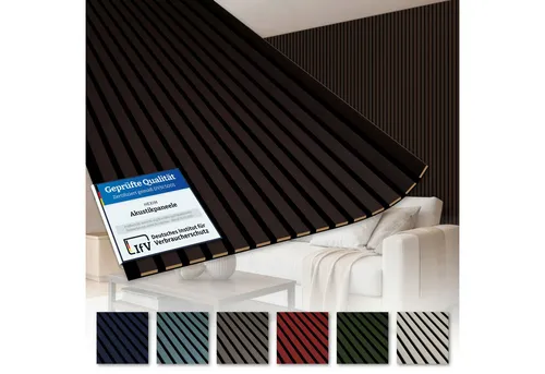 AKUSTIKO Lamella Akustikpaneele 280x60cm (2 Stück)