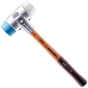 Halder Schonhammer Simplex Alug. 60 mm TPE-soft/SP. - 3117.060 - Hämmer, ideal für präzises Arbeiten mit einem weichen Aufprall und optimalem Schutz für empfindliche Oberflächen.