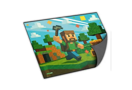 itenga Schreibtischunterlage itenga Schreibunterlage V2 Motiv Blockgame Pixel 400 x 530 mm