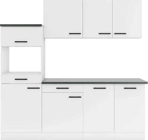 OPTIFIT Küchenzeile Palma, Breite 210 cm, wahlweise mit E-Geräten, seitenverkehrt stellbar