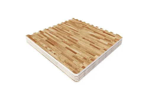 GORILLA SPORTS Bodenschutzmatte 6 Fitnessmatte, 12 Endstücke - Puzzlematte, Turnmatte, Unterlegmatte