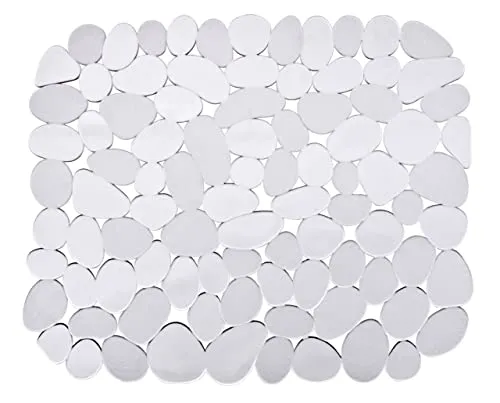 WENKO Spülbeckeneinlage Stone Transparent, schützt das Spülbecken, zuschneidbar, Kunststoff, 31 x 26 cm, transparent