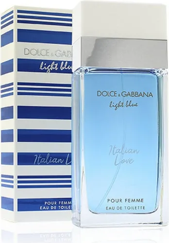 Dolce&Gabbana Light Blue Italian Love - Eau de Toilette 25 ml - Damen Eau de Toilette mit einem zitrisch-blumigen Duft, parabenfrei und ideal für den täglichen Gebrauch.