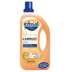 Emsal Bodenpflege Bioprotect Konzentrat 1L - Bodenreiniger für Laminat und Linoleum, schützt vor Nässe und Staub, ideal für pflegeleichte, streifenfreie Sauberkeit ohne Schichtenbildung, auch für Fußbodenheizung geeignet.