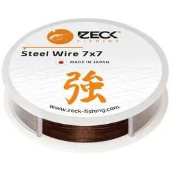 Zeck Fishing Vorfachschnur Zeck Steel Wire 7x7 3m - Stahlvorfach, 0.45 m Länge, 0.45 mm Fadendurchmesser, (3-St) 0.45 m