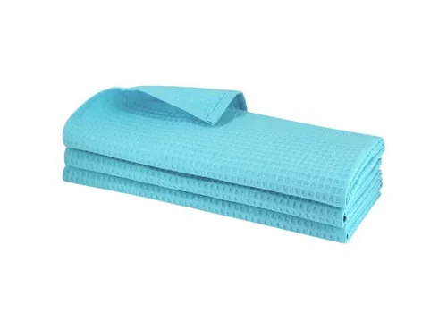 Engelland Geschirrtuch Poliertuch, (Vorteils-Set, 3-tlg., Waffel-Pique), 100 % Baumwolle, integrierte Aufhängeschlaufe, 70 x 50 cm