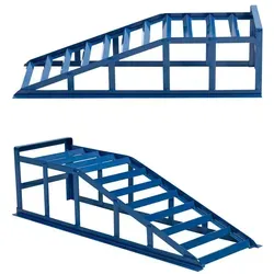 Auffahrrampe Rampe blau bis 265er Räder extra breit 2000 kg pro Paar 2 x