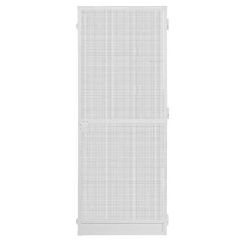 Schellenberg Insektenschutztür PLUS, weiß, 100 x 210 cm - Fliegengitter mit hochwertigem Insektenschutzgewebe, schützt effektiv vor Insekten und sorgt für frische Luft im Raum.