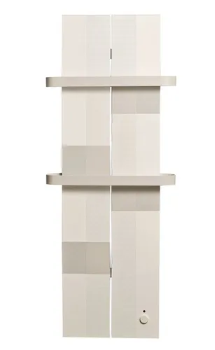 Finesa Elektrischer Badheizkörper mit Thermostat in grau von Finesa