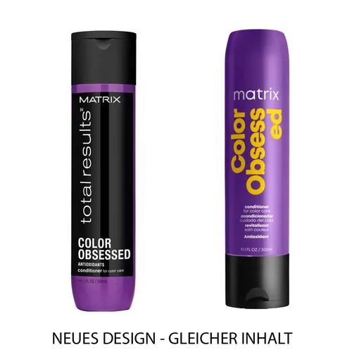Matrix Color Obsessed Conditioner 300 ml für gefärbtes Haar - Haarpflege für Damen, versiegelt und nährt gefärbtes Haar, schützt vor Austrocknung und macht es geschmeidig und glänzend.