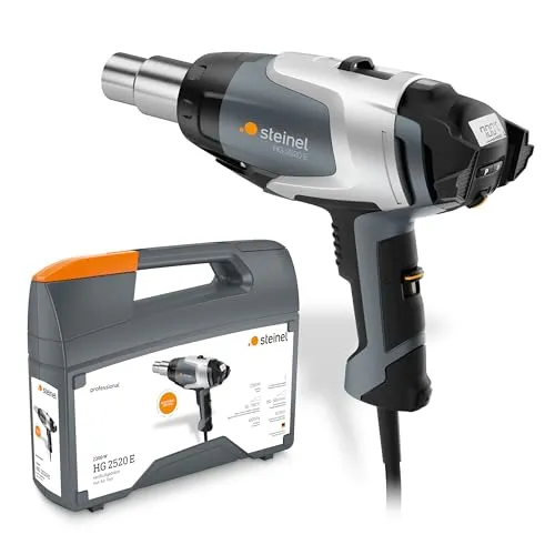 Steinel 351601 HG 2520 E KF Heißluftgebläse 2300W - Heißluftpistole mit 2300W, bürstenlosem Motor und präziser Temperaturregelung für professionelle Anwendungen. Leicht und robust, ideal für Baustellen.