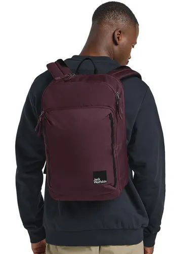 Jack Wolfskin Rucksack Terracade - Rot - Rucksack für Abenteuer mit 24 Litern Volumen, gepolstertem Laptopfach und bequemem Rücken. Ideal für unterwegs, leicht und strapazierfähig mit praktischen Fächern.