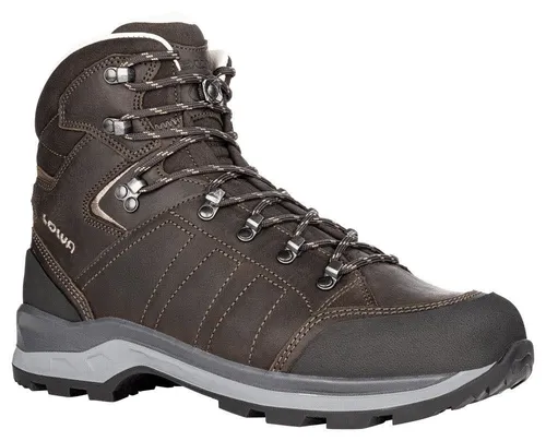 Lowa Herren Wanderstiefel TREKKER LL - Robuster Trekkingstiefel für anspruchsvolle Touren - Wanderschuhe mit hochwertigem Nubukleder, innovativer Vibram-APPTRAIL-DIVO-Sohle für optimale Dämpfung und perfekten Halt auf jedem Terrain.
