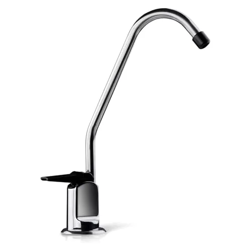 iSpring GB1 Umkehrosmose (RO) Wasserhahn, Bleifrei für Osmoseanlage, Trinkwasser-Wasserhahn ohne Luftspalt, Chrom