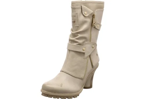 MUSTANG Damen 1141-606 Stiefelette, Elfenbein, 38 EU von Mustang