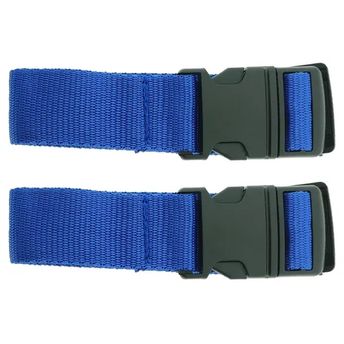 Koffergurt 183 x 3,5 cm 2 x blau Koffergurt Gepäckgurt Kofferband Koffergürtel