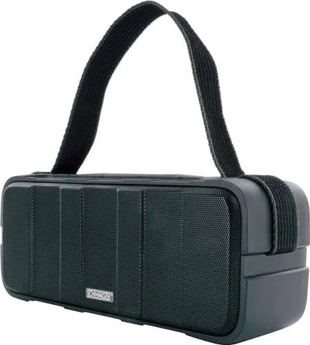 SCHWAIGER BS220 Bluetooth Lautsprecher 30W - Tragbare Bluetooth-Lautsprecher mit 30W Sound, IPX5 strahlwasserfest und bis zu 10 Stunden Akkulaufzeit für unbeschwerten Musikgenuss im Freien.