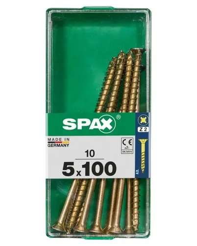 Spax Universalschrauben 5.0 x 100 mm PZ 2 - 10 Stk. Schraube