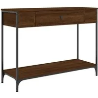 vidaXL Konsolentisch Braun Eichen-Optik 100x34,5x75 cm