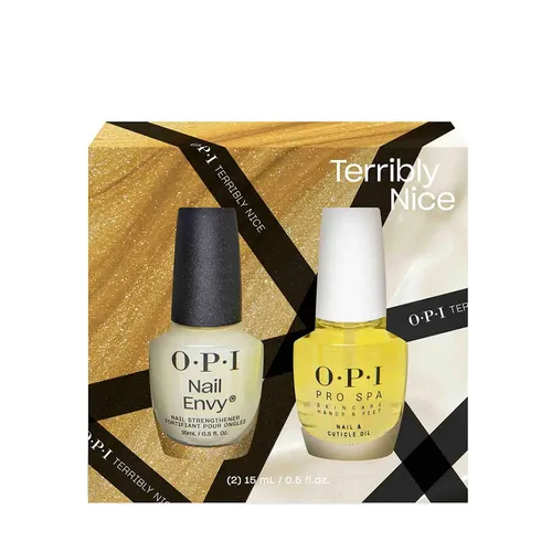 OPI Nail Lacquer Terribly Nice HRQ47 Treatment Power Duo Set 2x15ml - Sets & Kits: Hochwertiges Nagellack-Set mit zwei 15ml Flaschen für perfekte Nägel und langanhaltenden Glanz.