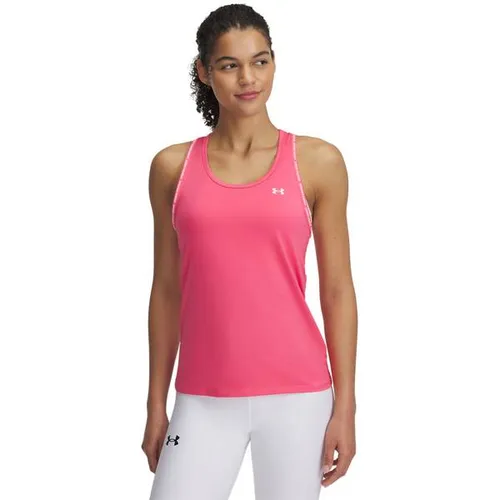 Under Armour Damen Tech Knockout Tank, knallpink - Activewear-Tanktops für Damen, superweiches und atmungsaktives Funktionsshirt mit schnelltrocknenden Eigenschaften und Geruchskontroll-Technologie für maximalen Komfort.