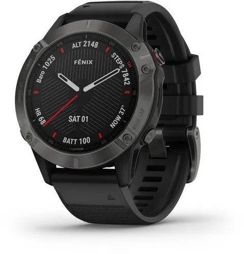 Produktbild Garmin Fenix 6 Sapphire GPS Multisport Smartwatch – Schiefergrau