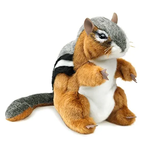 Streifenhörnchen / Chipmunk Handpuppe - Lebendige Handpuppe von Folkmanis, ideal für kreative Rollenspiele und kindgerechte Animation.
