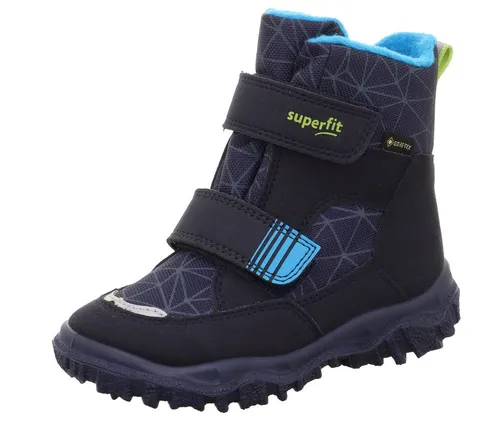 Superfit Jungen HUSKY - Warme Gore-Tex Schneestiefel in Blau/Türkis - Stiefel für Jungen mit GORE-TEX Membrane, wasserdicht und atmungsaktiv, ideal für kalte Tage. Reflektierende Details sorgen für bessere Sichtbarkeit.