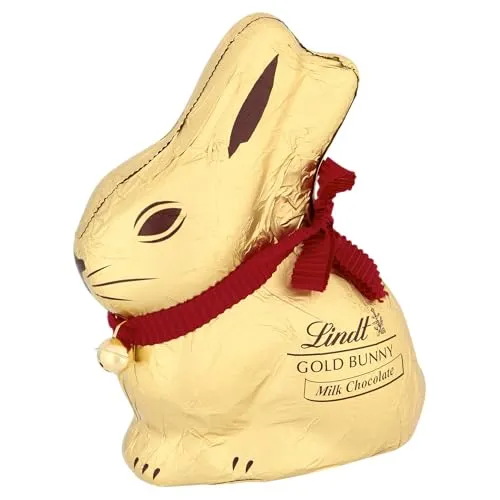 Lindt Goldhase aus Vollmilchschokolade 100g - Feinster Lindt Goldhase aus glutenfreier Alpenvollmilch-Schokolade. Perfekt zum Verschenken oder Genießen – ein klassischer Genuss für Schokoladenliebhaber.
